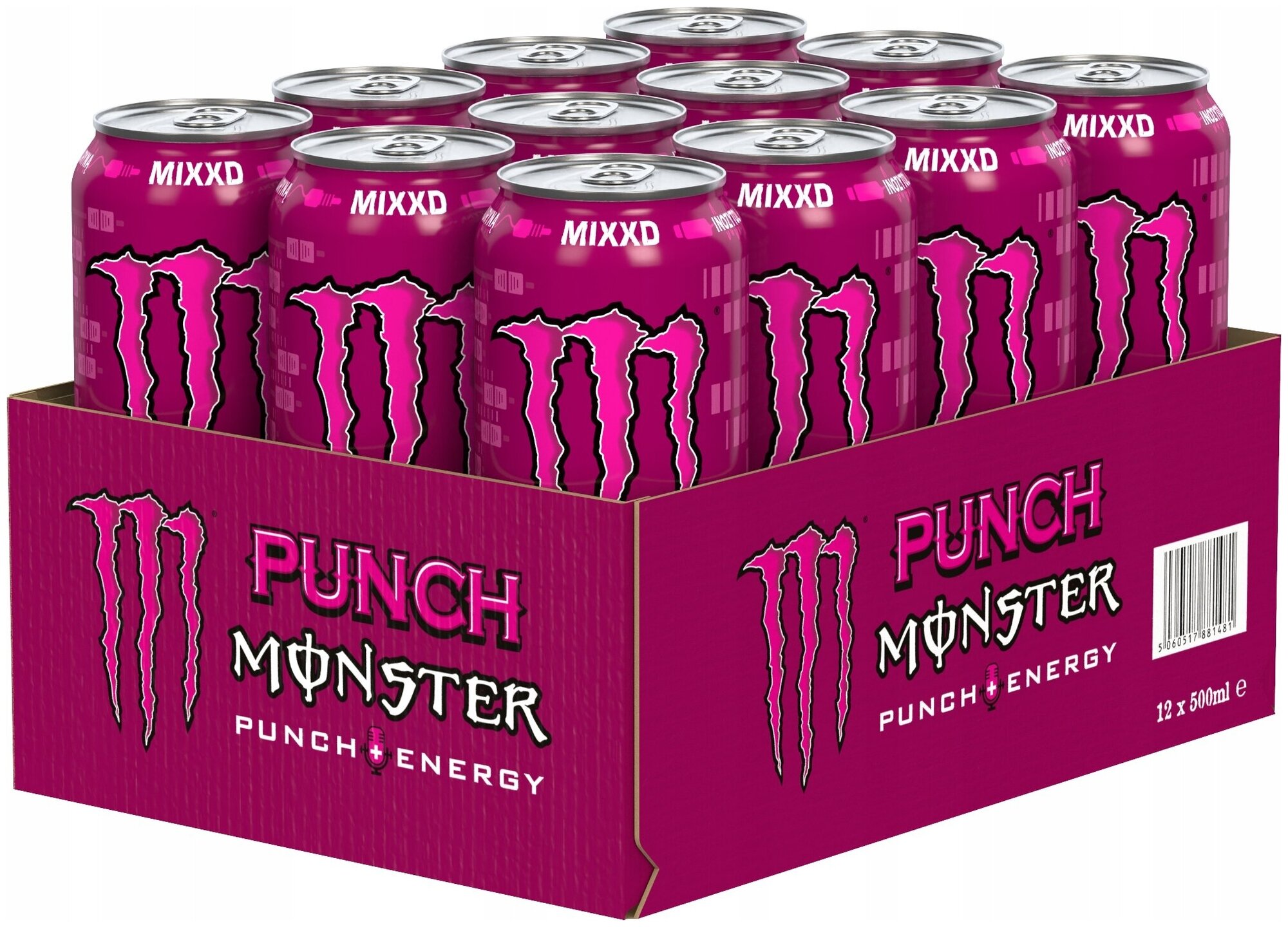 Энергетик Monster Energy MIXXD Punch /Энергетический напиток Монстер Энерджи упак. 12 шт. - фотография № 2