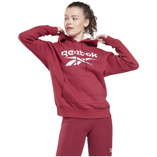 Худи REEBOK RI BL Fleece Hoody GV3287 женская, цвет бордовый, размер XS