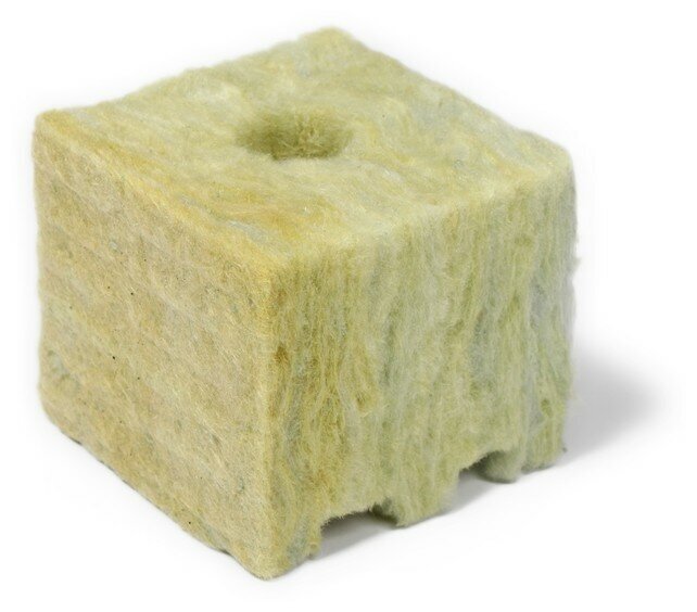 Субстрат минераловатный в кубике, 10 × 10 × 6.5 см, отверстие 15 × 15 мм, «Эковер» - фотография № 4
