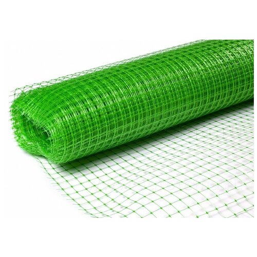 Решетка садовая пластиковая защитная высокопрочная ЧЗМ, 1.5х20м, 80 г/м2 (ячейка 20x20мм квадрат)/Сетка садовая /Сетка заборная в рулоне