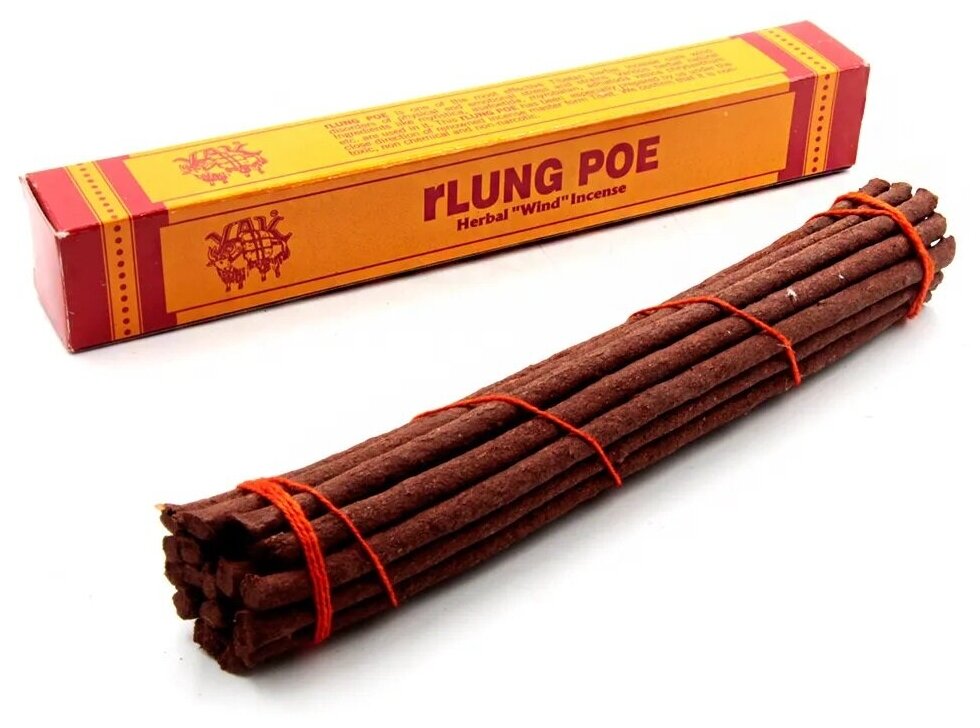 Тибетские благовония TibHouse Rlung Poe Удача дня, 20 видов трав