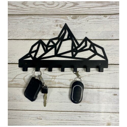 Ключница на стену металлическая в прихожую для хранения вещей. Вешалка с крючками в дом квартиру