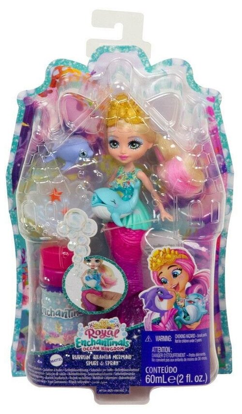 Кукла Mattel Enchantimals Русалочка с волшебными пузырьками