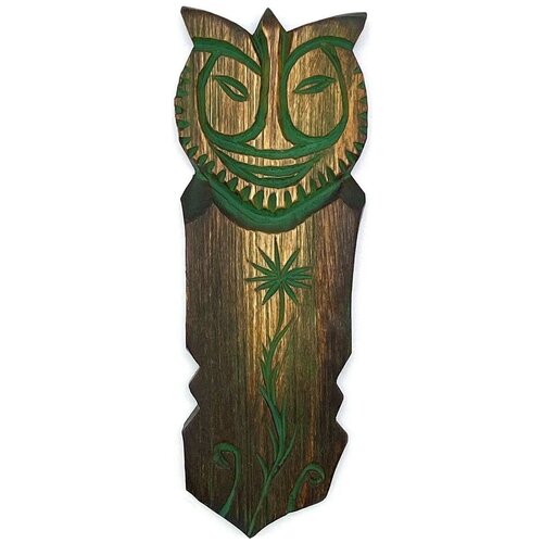 Кезер Декоративный магнит на холодильник «Оберег путешественника „Ээзи“», 12-13 см. (кедр, ручная работа)