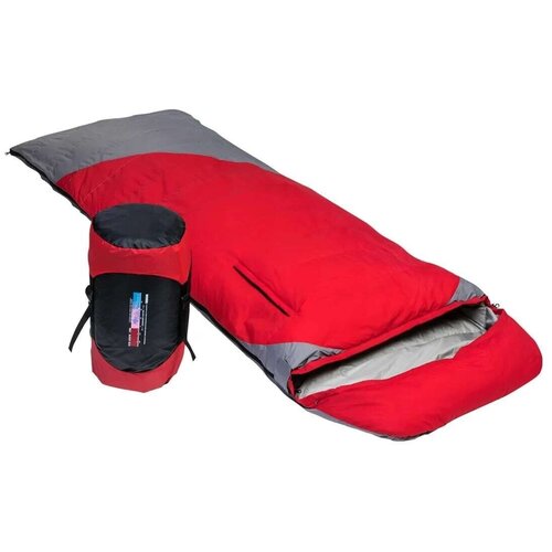 Спальный мешок-одеяло пуховый Premier 236970 (220х80см, Ткомфорта -15 0 гр.) (Красный)