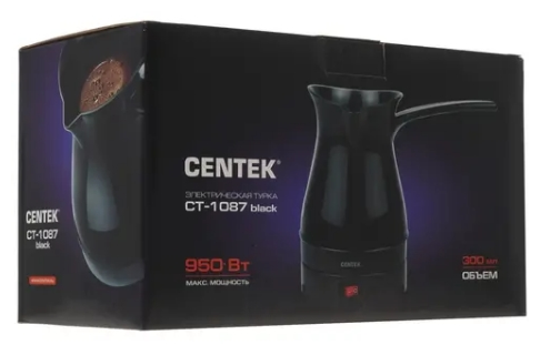 Электрическая турка Centek CT-1087 Black (черный) 300мл, 950 Вт - фотография № 7