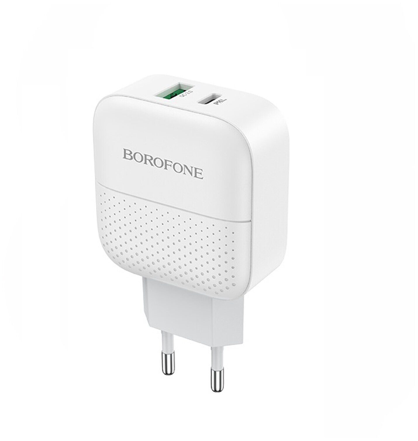 Borofone Ba46a 2xUSB 3.0A QC3.0 White 6931474727343