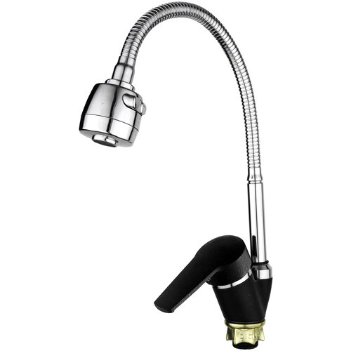 Смеситель для кухни Dionis DNE8-E-MD-203, черный гранит, без гибкой подводки