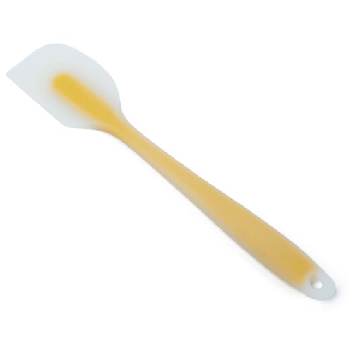 FamilyLove Лопатка кухонная силиконовая кулинарная для блинов, для кухни желтая