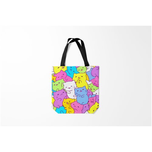 фото Сумка-шоппер / 40х40 см / звери / коты и кошки милые котятки burnettie