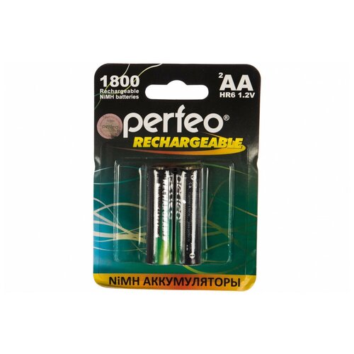 Аккумулятор Perfeo AA1800mAh/2шт аккумуляторы perfeo aa2500 2bl 2500 mah aa 2 шт