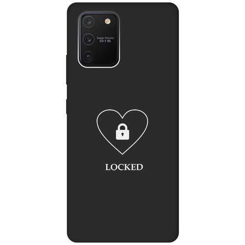 Матовый чехол Locked W для Samsung Galaxy S10 Lite / Самсунг С10 Лайт с 3D эффектом черный матовый чехол locked w для samsung galaxy s10 lite самсунг с10 лайт с 3d эффектом черный