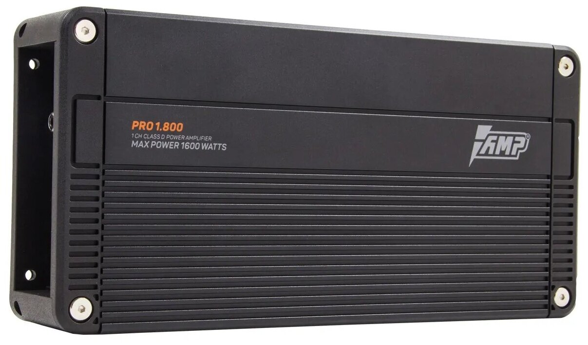AMP PRO 1.800 (4 Ом-300 Вт, 2 Ом-550 Вт, 1 Ом-800 Вт)