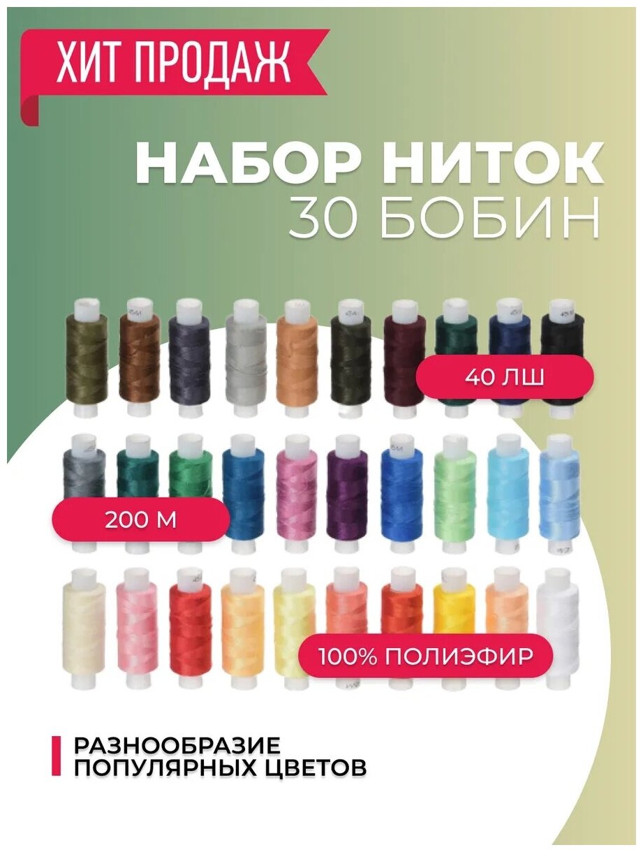 Набор мулине х/б "Петербурженка" 100 шт. ПНК им. С. М. Кирова - фото №8