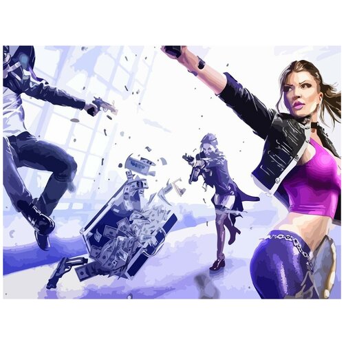 Картина по номерам на холсте Игра SAINTS ROW - 8972 Г 30x40