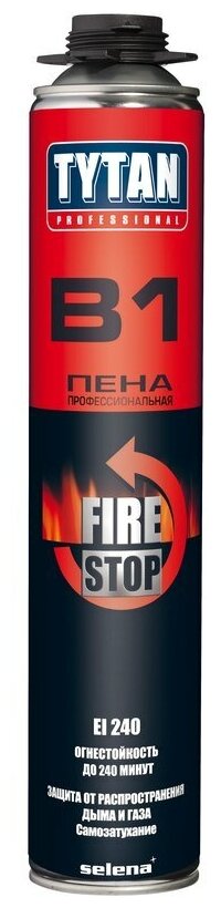 Tytan Professional профессиональная пистолетная пена B1 огнестойкая 750 мл