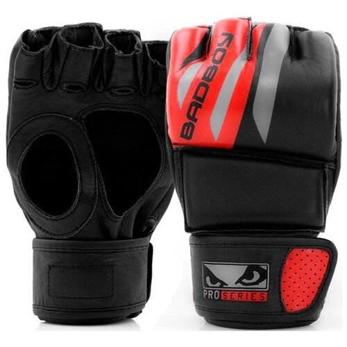 Перчатки для ММА Bad Boy Pro Series Advanced MMA Gloves-Black/Red XS