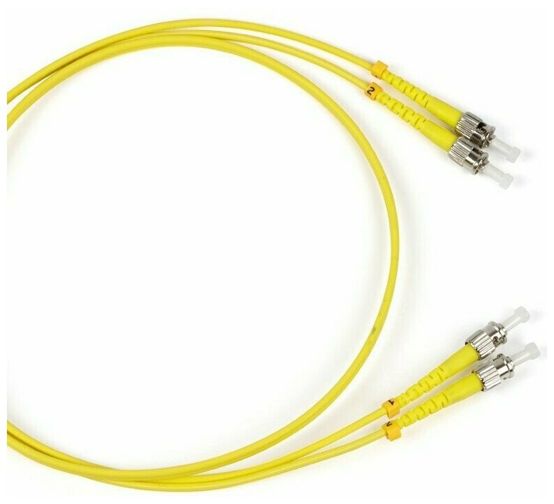 Hyperline FC-D2-9-ST/UR-ST/UR-H-1M-LSZH-YL Патч-корд волоконно-оптический шнур SM 9/125 238487