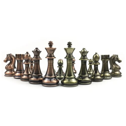 Шахматные фигуры Стаунтон Антик с утяжелением без доски шахматные фигуры стаунтон композит черные большие без доски