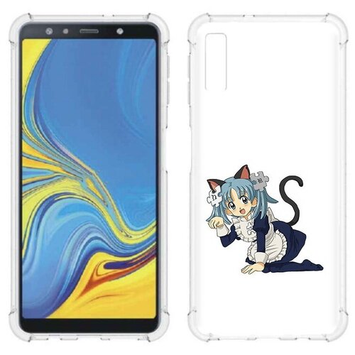 чехол задняя панель накладка бампер mypads миньон купидон для samsung galaxy a7 2018 sm a750fn ds противоударный Чехол задняя-панель-накладка-бампер MyPads аниме3 для Samsung Galaxy A7 (2018) SM-A750FN/DS противоударный