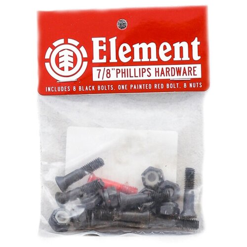 Винты Element Phlips Hdwr 7-8 Inch ASSORTED винты для скейтборда element phlips 1 inch цвет черный размер one size