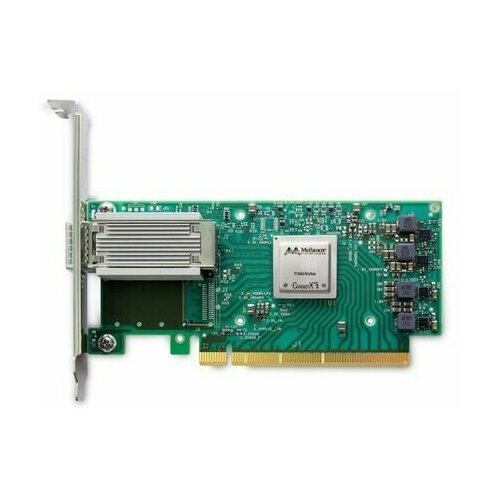 Сетевая карта MELLANOX TECHNOLOGIES MCX515A-CCAT ConnectX-5 EN, 100GbE single-port QSFP28, PCIe3.0 x16, tall bracket, ROHS R6 сетевой адаптер mellanox connectx® 6 vpi adapter card 100gb s hdr100 edr ib and 100gbe dual port qsfp56 pcie3 0 4 0 x16 tall bracket