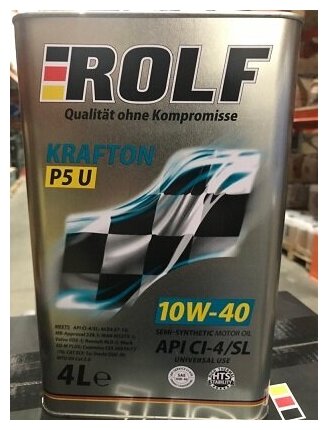 Полусинтетическое моторное масло ROLF Krafton P5 U 10W-40
