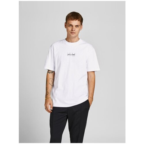 Jack & Jones, футболка мужская, Цвет: белый, размер: XL белый  