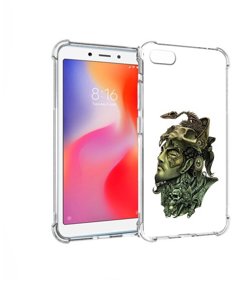 Чехол задняя-панель-накладка-бампер MyPads бронзовый воин для Xiaomi Redmi 6A противоударный