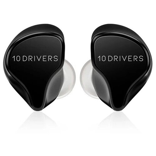 Гибридные стерео наушники-мониторы KZ-VX10 TWS 1DD4BA HiFi V52 с сенсорным управлением - черные 438400₽