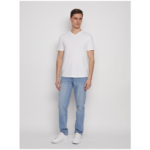 фото Джинсы фасона tapered, цвет светло-голубой, размер 32 zolla