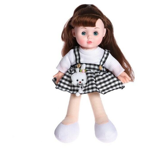Кукла мягконабивная Милашка 32см, со звуком, в сарафане кукла мягконабивная сима ленд милашка 32см 7042179 бежевый