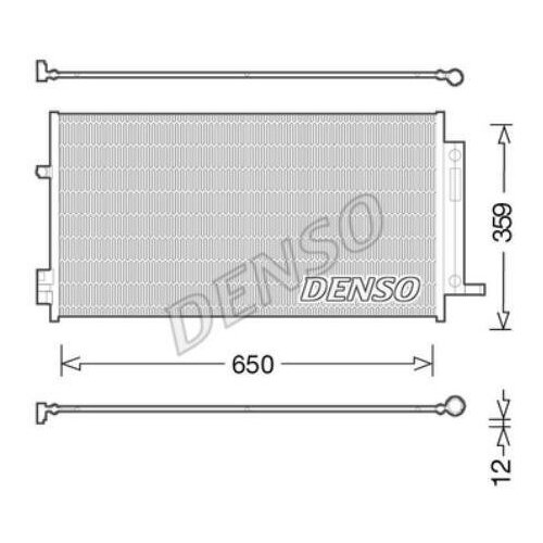 Конденсор jeep renegade (14-), denso, dcn06016