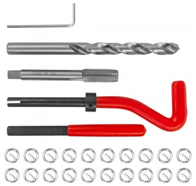 Набор для восстановления резьбы M5x08 Thorvik TRIS508 (53172) 25 предметов
