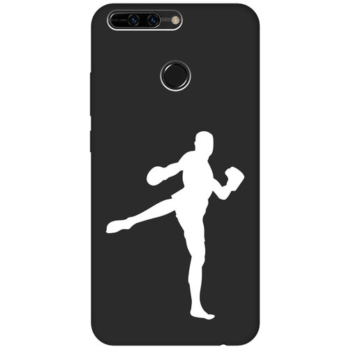 Матовый чехол Kickboxing W для Honor 8 Pro / Хонор 8 Про с 3D эффектом черный матовый чехол two faces w для honor 8 pro хонор 8 про с 3d эффектом черный