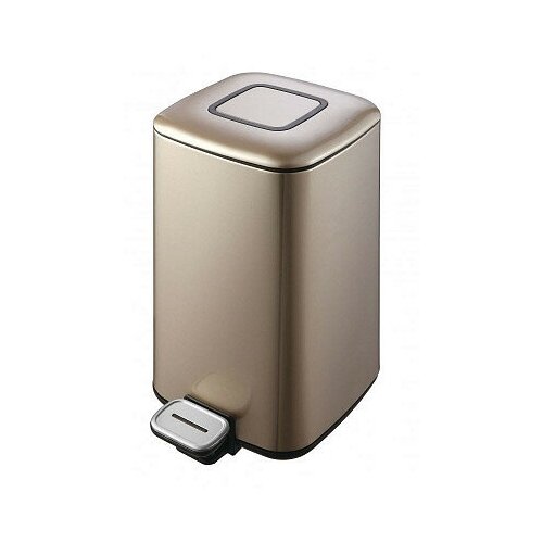 мусорные ведра Weltwasser ведро для мусора WELT WASSER WW MILA CG 9L Педальное ведро. Шампань Золото