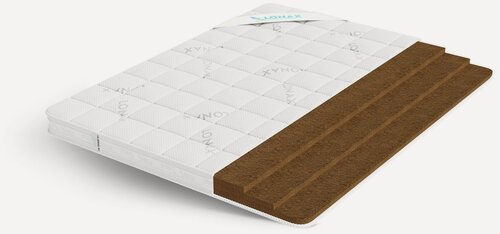 Изображение товара Матрас Lonax Cocos 9 105х190 серии Беспружинные анатомический жесткий кокосовый Беспружинный высота 9 см