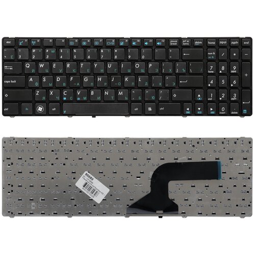 Клавиатура для ноутбука Asus A52 G51 K52 Series Плоский Enter Черная с черной рамкой PN NSK-UM0SU 522₽