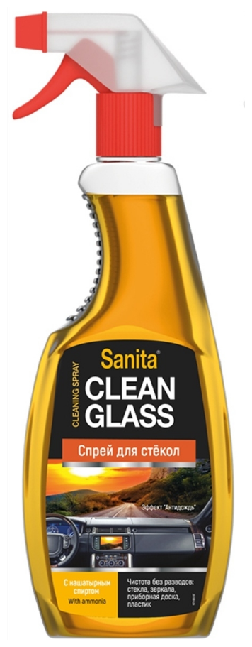 Спрей Sanita Clean Glass для стекол с нашатырным спиртом