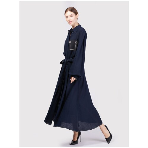 фото Платье-рубашка с декоративными элементами и поясом sfizio ru 52 / eu 46 / xxl