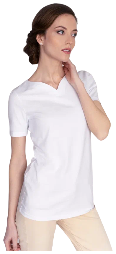 Женская белая футболка из 100% хлопка 