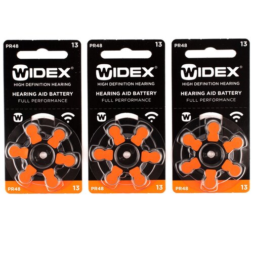 Батарейки для слухового аппарата Widex р13, 60 шт