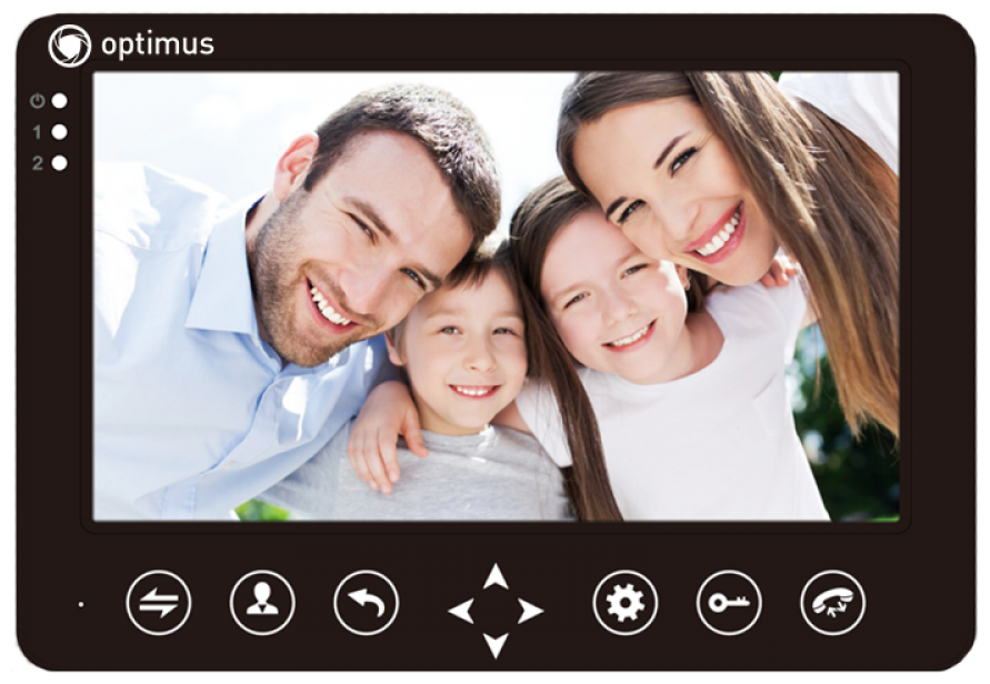 Видеодомофон Optimus VM-7.1 (Черный)