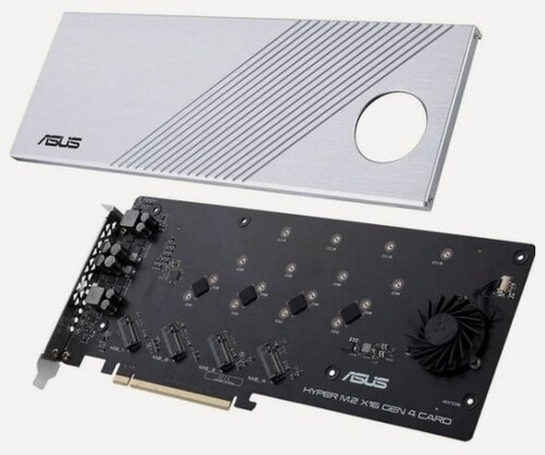 Изображение товара Адаптер Asus HYPER M.2 X16 GEN 4 CARD (90MC08A0-M0EAY0)