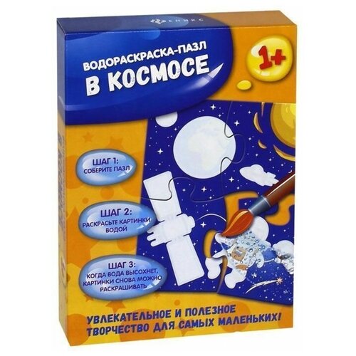 1051PR Раскраска Феникс Водораскраска-пазл: В космосе феникс в космосе книжка раскраска