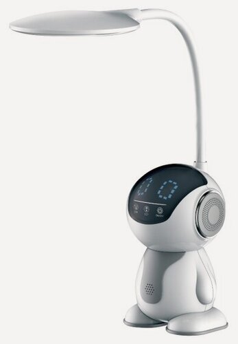 Изображение товара Светильник настольный Camelion LED KD-858 C01 белый+серый, 8 Вт,230В,500 лм, сенс. рег. ярк и цвет. темп)