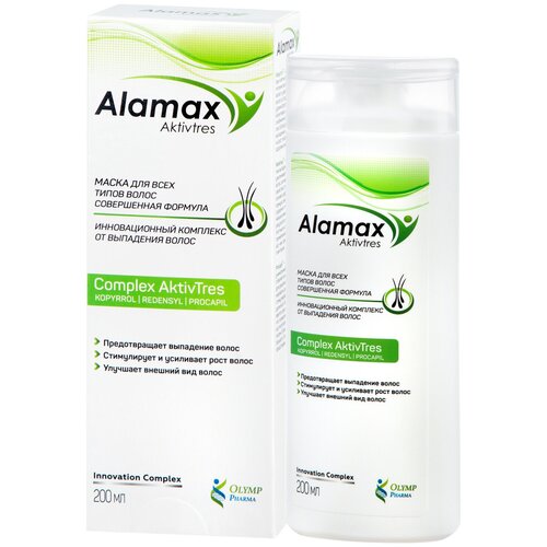 Аламакс Маска для роста волос Совершенная формула, 200 мл