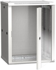 Шкаф коммутационный ITK Linea W (LWR3-12U64-GF) настенный 12U 600x450мм пер.дв.стекл 90кг серый 350м