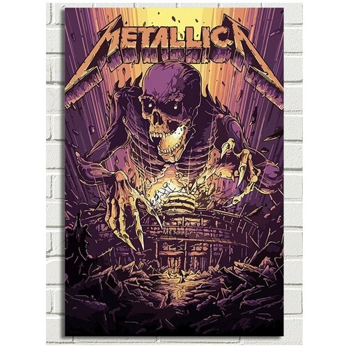 Картина по номерам музыка Metallica - 8664 В 60x40