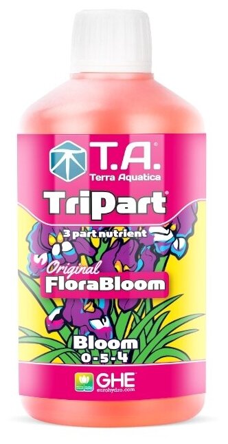 Набор удобрений Terra Aquatica (GHE) TriPart Bloom + Grow + Micro SW, 3 х 1л - фотография № 4